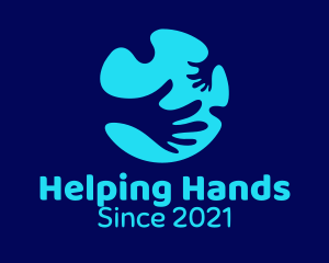 Aid - Helping Hands Charity logo design