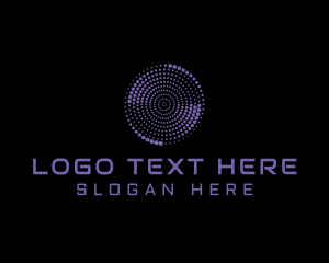 Cyberspace - Swirl Circle Tech logo design