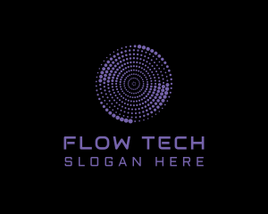 Swirl Circle Tech logo design