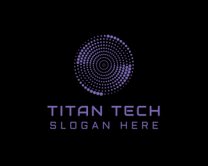 Swirl Circle Tech logo design