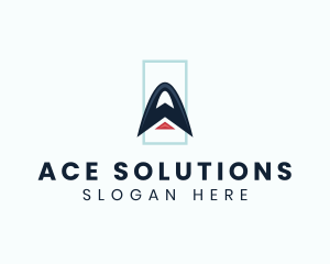 Professional Company Letter A logo design