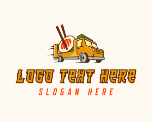 Food Trailer - Sushi Food Truck logo design