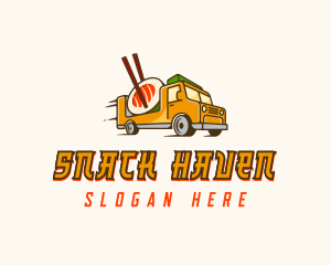 Sushi Food Truck logo design