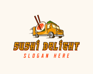 Sushi Food Truck logo design