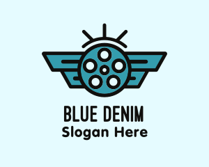 Blue Wing Cinema logo design