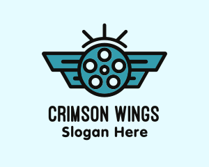 Blue Wing Cinema logo design