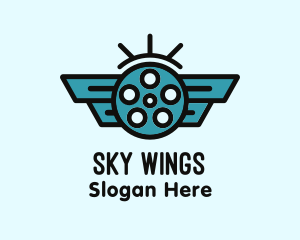 Blue Wing Cinema logo design