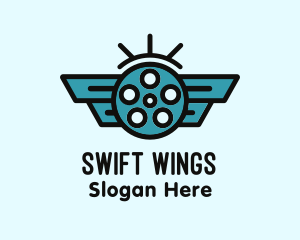 Blue Wing Cinema logo design