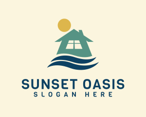 Sunset Home Residence logo design