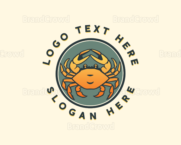 Crab Seafood Cuisine Logo