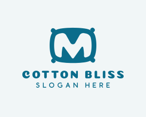 Cotton - Soft Pillow Letter M logo design