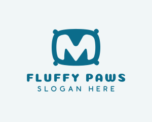 Fluffy - Soft Pillow Letter M logo design