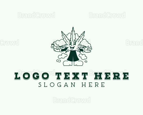 Smoking Marijuana Cannabis Logo