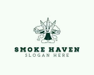Smoke - Smoking Marijuana Cannabis logo design