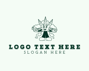 Smoking Marijuana Cannabis Logo