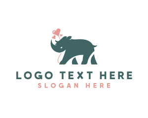 Rhino Wildlife Safari Animal  logo design