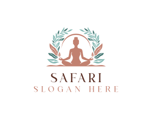 Vegan - Yoga Wellness Spa logo design
