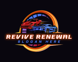 Restoration - Car Speed Racing logo design