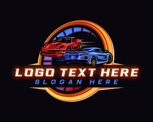 Dealership - Car Speed Racing logo design