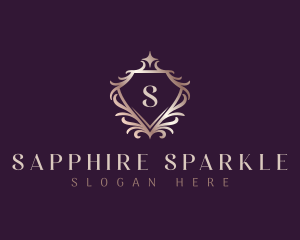 Sparkle Shield Crest logo design