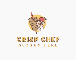 Turkish Kebab Shawarma logo design