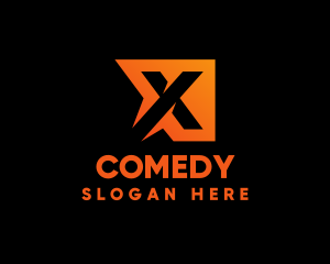 Manufacturing - Generic Orange Letter X logo design