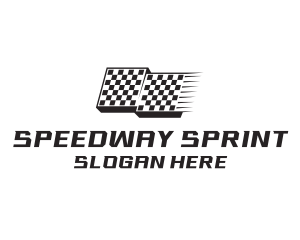 Race Flag Pit Stop logo design