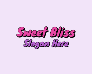 Retro Bubblegum Comic logo design