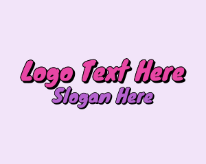 Wordmark - Retro Bubblegum Comic logo design