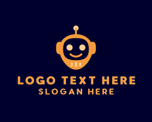 Happy Location Robot Logo