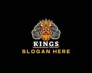 King Gaming Smoke logo design