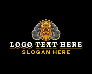 Steam - King Gaming Smoke logo design