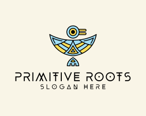 Primitive - Aztec Aviary Bird logo design