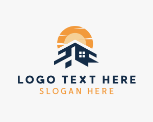 Roof - Home Roofing Builder logo design