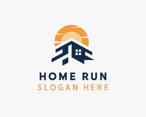 Home Roofing Builder logo design