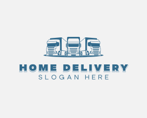 Trailer Truck Logistics logo design