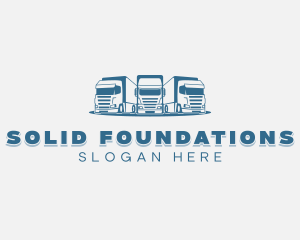 Trucker - Trailer Truck Logistics logo design