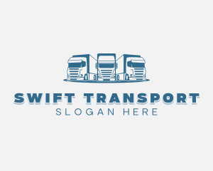 Trailer Truck Logistics logo design