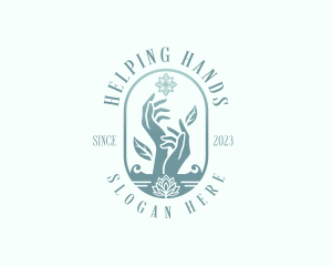 Hands - Yoga Spa Hands logo design