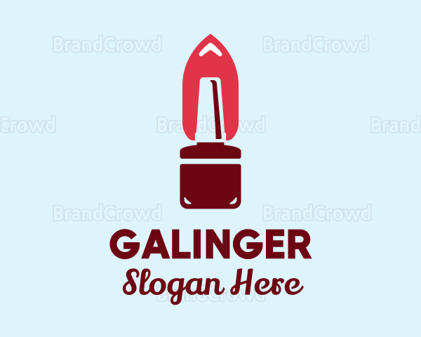 Modern Nail Polish Bottle Logo