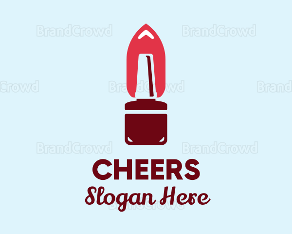 Modern Nail Polish Bottle Logo