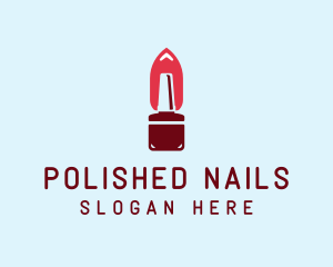 Modern Nail Polish Bottle logo design