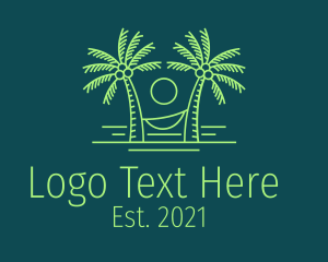 Hammock - Tropical Vacation Getaway logo design