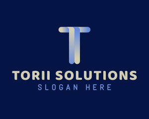 Letter T Construction Company logo design