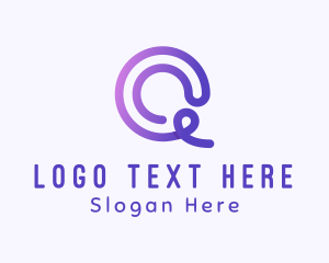 Dressmaking - Fashion Lace Loop Letter C logo design