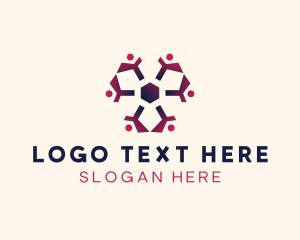 Human - People Volunteer Group logo design