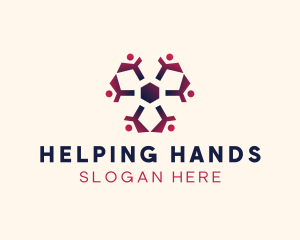 Volunteer - People Volunteer Group logo design