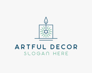 Candle Home Decoration logo design