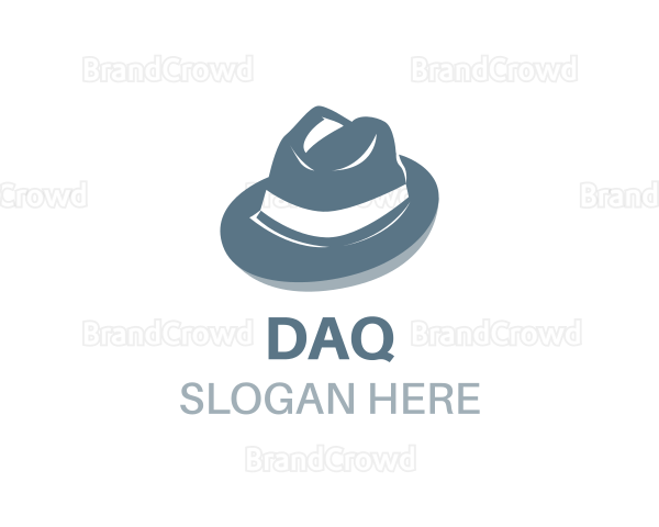 Masculine Fedora Hat Logo