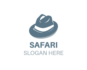 Masculine Fedora Hat Logo